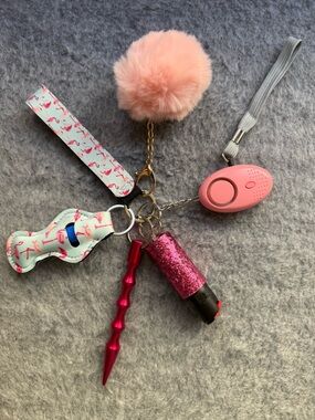 Self-Defense Keychain - Pink Flamingo